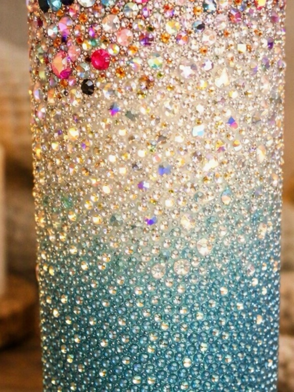 Rhinestone Ombre Tumbler – Super Sparkly & Handmade